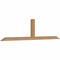 Ekena Millwork Portland Smooth Timber Gable Bracket, Western Red Cedar, 96"W x 24"H x 3 1/2"D x 3 1/2"F, 6/12 Pitch GBW096X24X0404POR00SWR - alternate 2